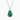 Emerald Halo Necklace