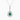 Teardrop Emerald Diamond Necklace