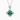 Emerald Clover Diamond Pendant Necklace