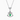 Art Deco Emerald Fan Necklace
